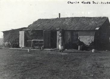 Bowbells 1898 - Gerhard W. Leerskov - Mr. and Mrs. Charles Woods sod house