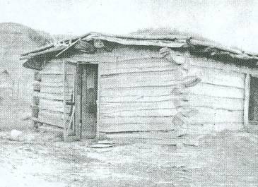 McKenzie County - Pioneer Museum of McKenzie County Collection, Chase and George Frye First House in McKenzie County on Cherry Creek - No. 7 Pig Pen Seven Ranch