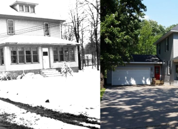 Cavalier - Early photo of Geiger house and photo from 2016. Sears & Roebuck mail order home. Submitted by Sherry Fleming