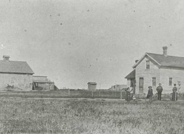Niagara 1885 - Renville County Historical Society and Museum Photograph Collection - First house built Niagara