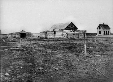 Bowdon 1920 - North Dakota Oral History Project Photograph Collection - John K. Seibel's farm 12 miles southeast of Bowdon