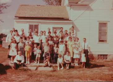 Wells County 1961 - Charlie F Faul Family Reunion, south of Harvey - Submitted by Kurt Landis, NDHFA Employee
