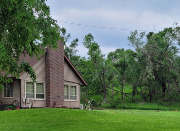 Mandan 1982 - "Built on the original homestead on our family farm north of Mandan. Ola Husfloen homesteaded 160 acres in the late 1800’s. (My great-great grandfather)."  Nicole Faul, NDHFA Employee
