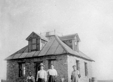 Sentinel Butte - Martin Zinsli Stone house