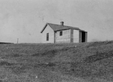 Schafer - Frey's House, view from southwest, barn in background, near Schafer