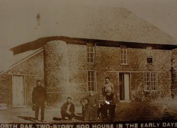 SHS 50 Years in the Saddle Club Collection- Two-story sod house